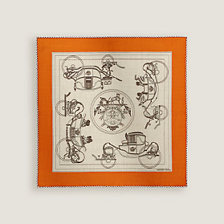 Ex-Libris scarf 45 - Brown | Hermès Canada